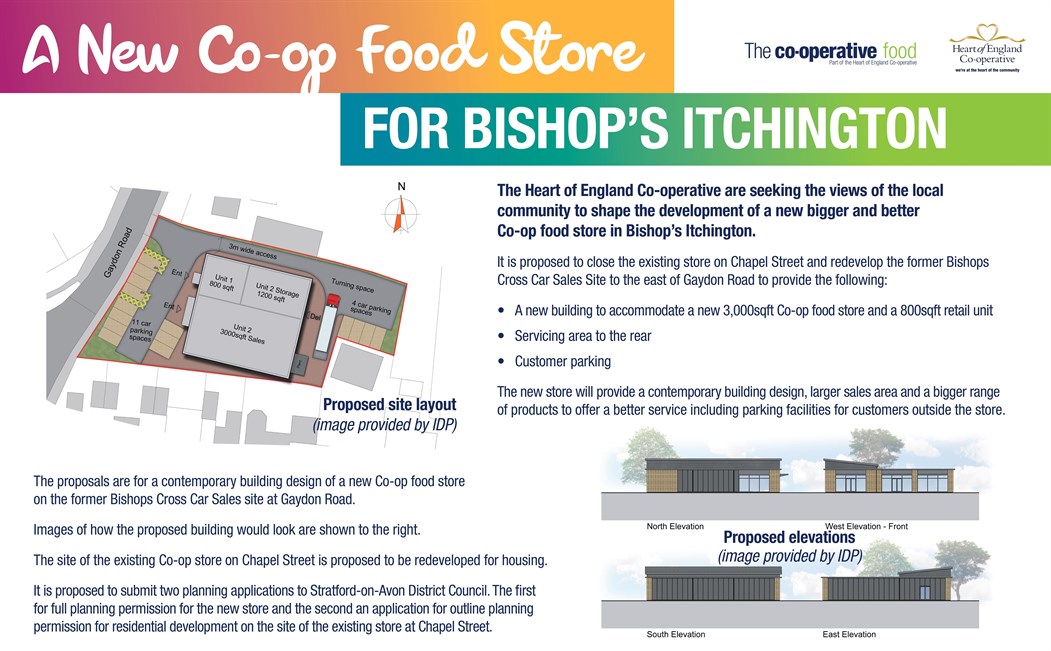 Public Meeting regarding Proposal for a new Coop Food Store in Itchington Monday 18