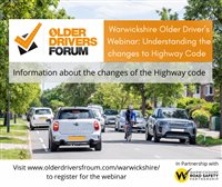 Older Drivers Forum Webinar - Thursday 5 May from 1.30 pm to 3.00pm