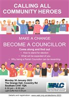 Prospective Councillors Briefing Session - Monday 30 January 2023 at The Grange, Southam